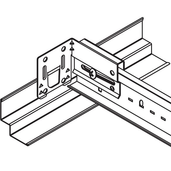 Armstrong Ceilings Interlude ID White 60-Pack 144-in Galvanized Steel Ceiling Grid Main Beam