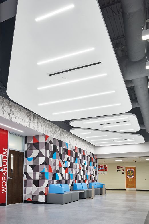 ACOUSTIBuilt Seamless Acoustical Ceiling System / AXIOM Classic Trim