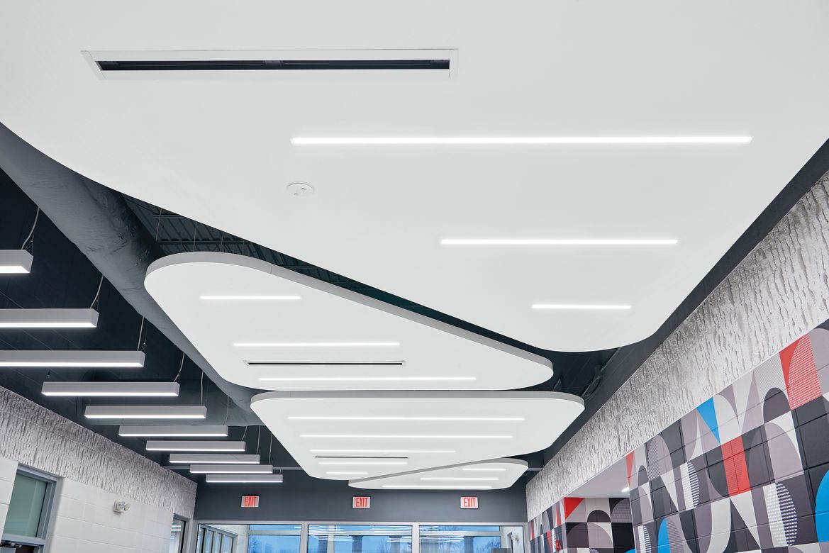 ACOUSTIBuilt Seamless Acoustical Ceiling System / AXIOM Classic Trim