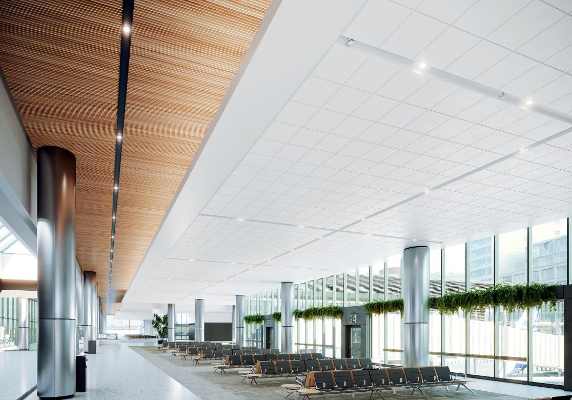 AXIOM Design Troughs Airport Rendering