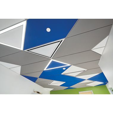 SUPRAFINE XM 9/16" Exposed Tee System for Shapes (Room Scene)