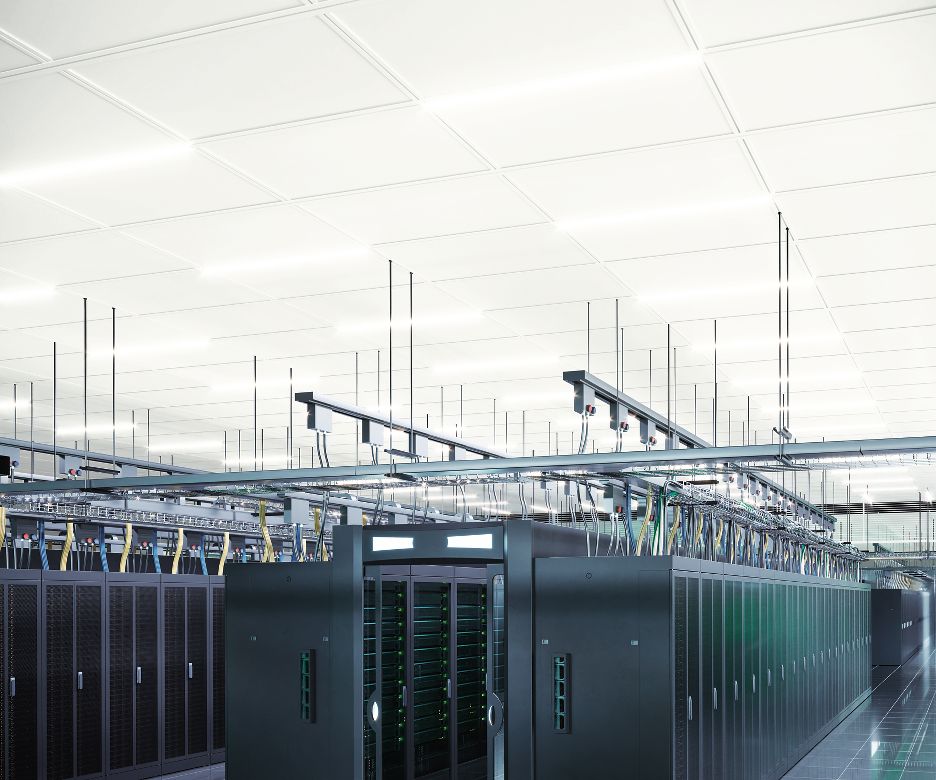 DYNAMAX with METALWORKS Lay-In Panels Data Center Rendering