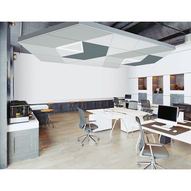 DESIGNFLEX for FORMATIONS Acoustical Clouds (Room Scene)