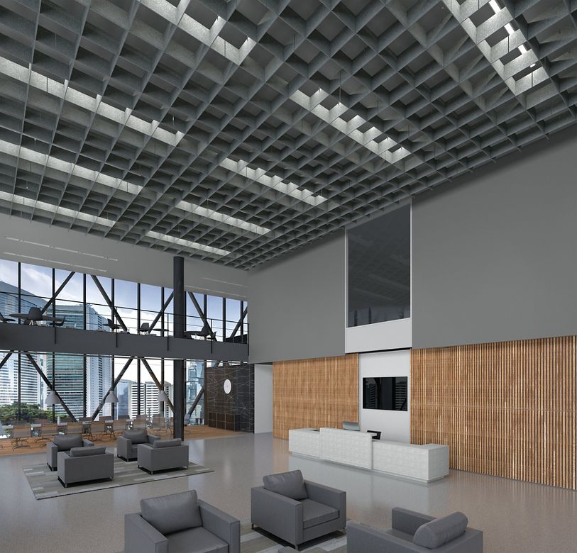 FELTWORKS Open Cell Rectangles Kit in Smoke