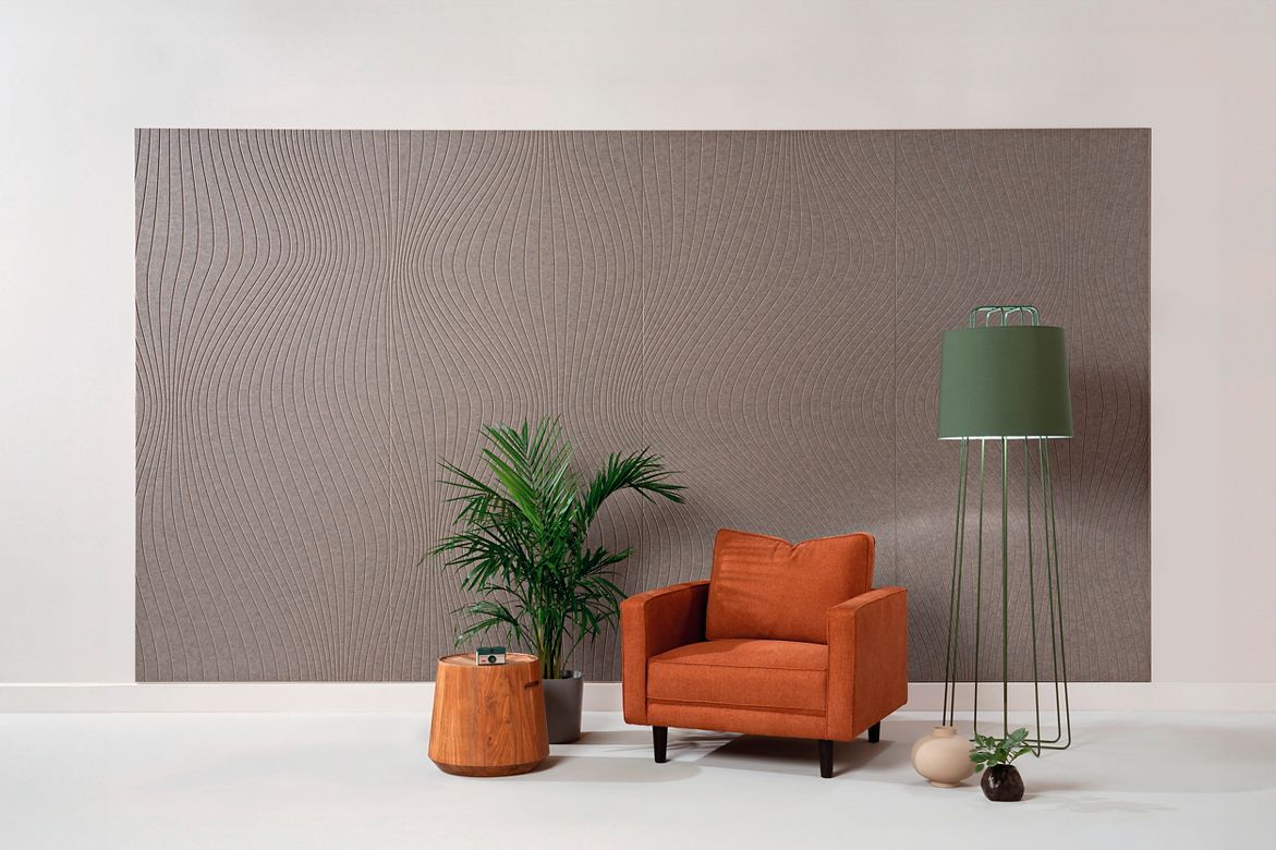 3form Elements Hush Clad Wall Panels Rendering , 