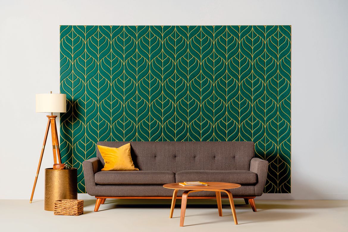 3form Elements Hush Stack Wall Panels Rendering , 