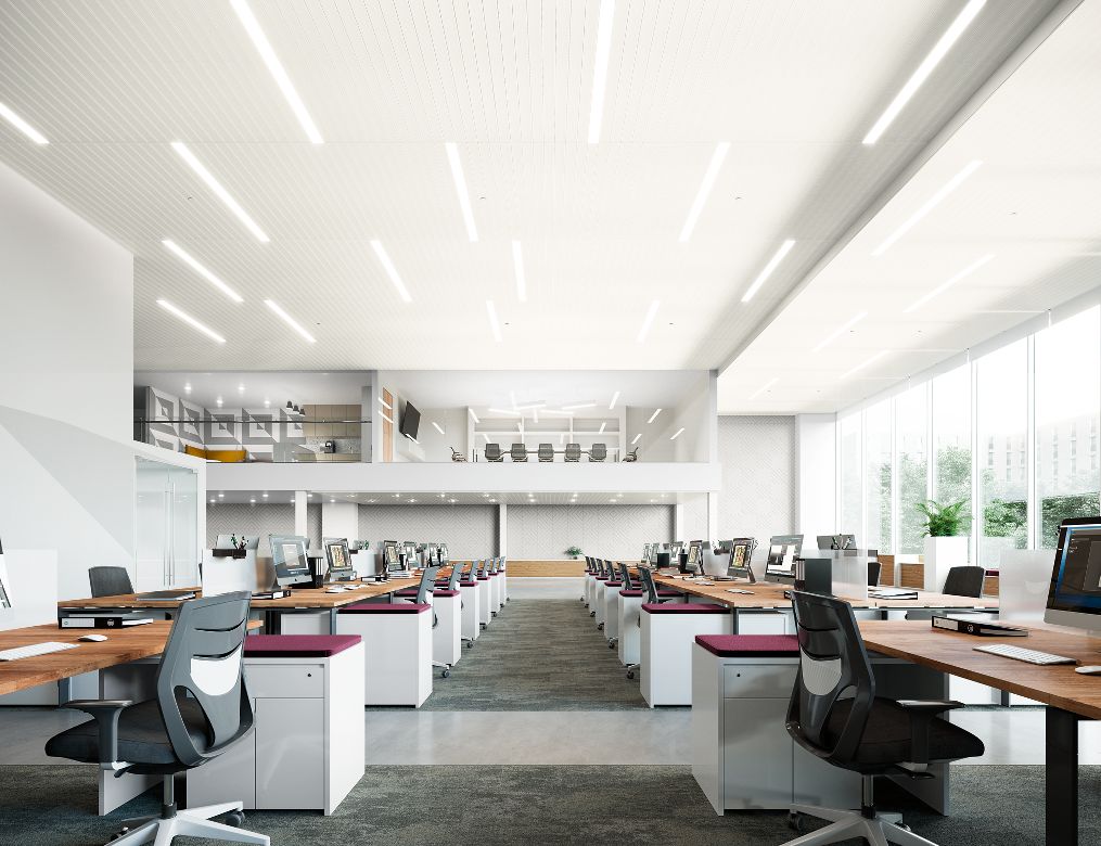 METALWORKS IMMIX Linear Office Rendering