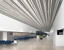 METALWORKS Linear Diverge Ceiling System Rendering