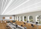 METALWORKS Linear Diverge Ceiling System Rendering