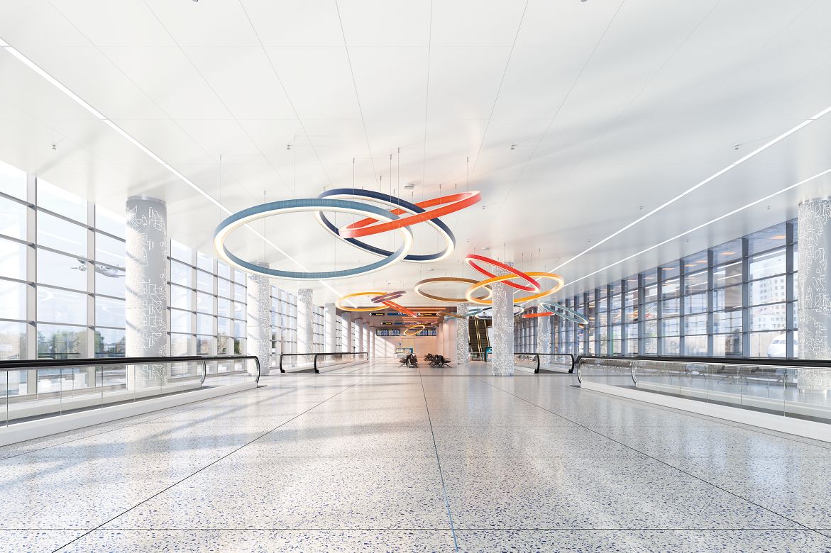 METALWORKS Torsion Spring Large Format - Airport Rendering , 