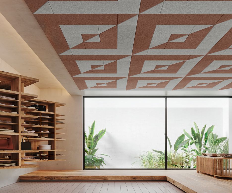 Tectum DesignArt - Shapes Direct-Attach Ceiling Rendering