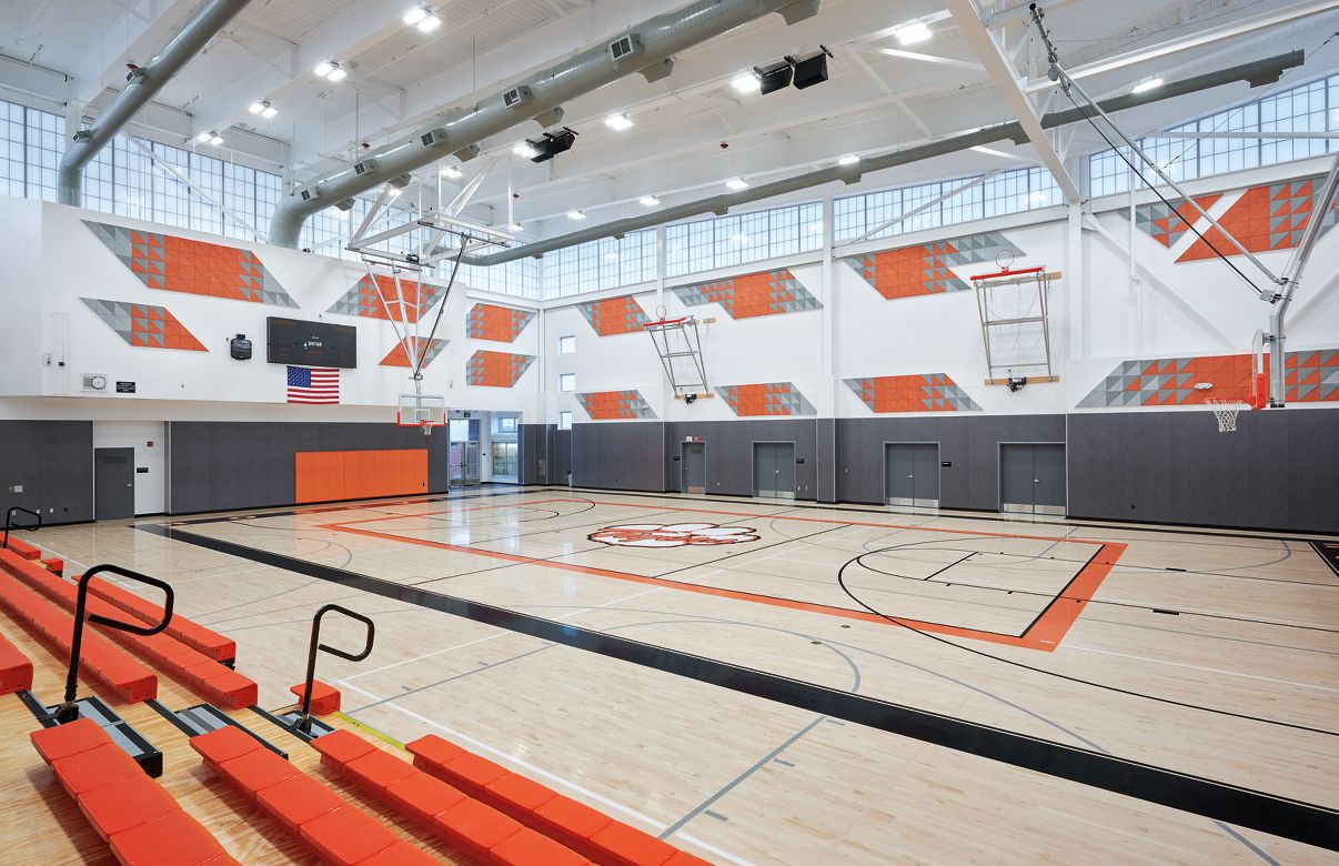 Roseville High School Gymnasium Armstrong Ceiling Solutions Commercial