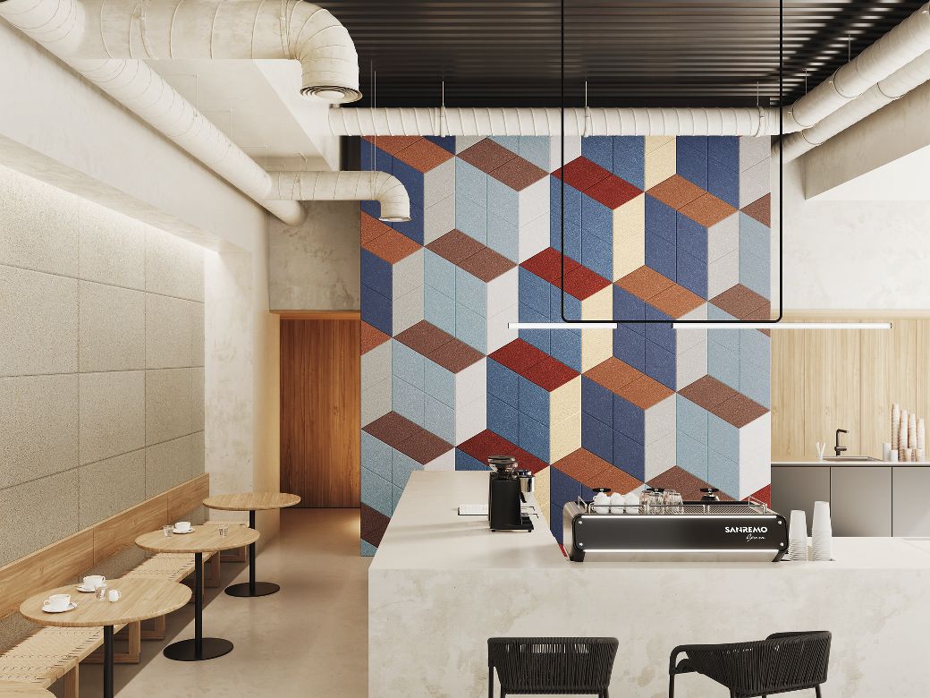 TECTUM DESIGNART - Shapes Direct-Attach Wall Panels Rendering