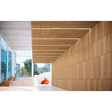 wood veneer wall panel system