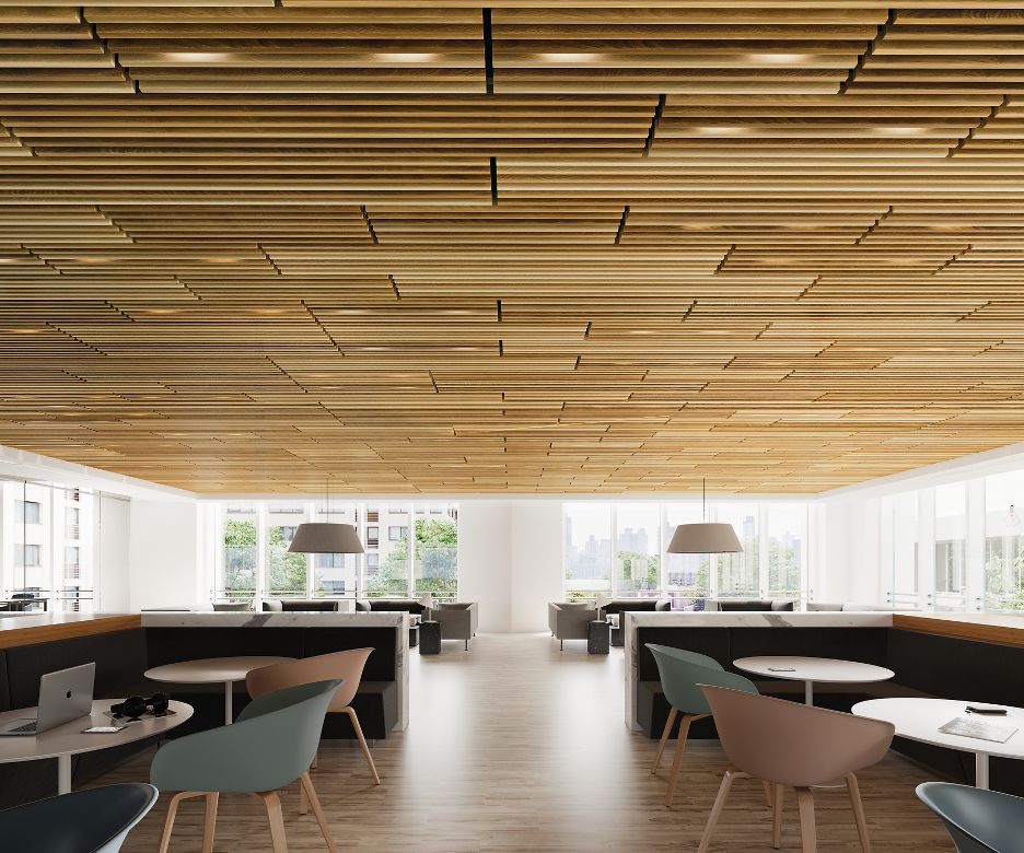 WOODWORKS Grille Forté Rendering in Golden Maple