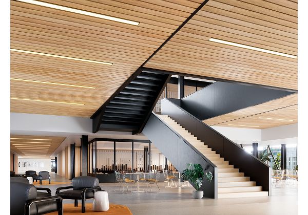 WOODWORKS Linear Veneered Open - Rendering