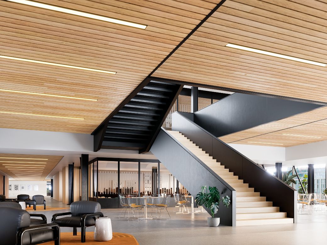 WOODWORKS Linear Veneered Open - Rendering