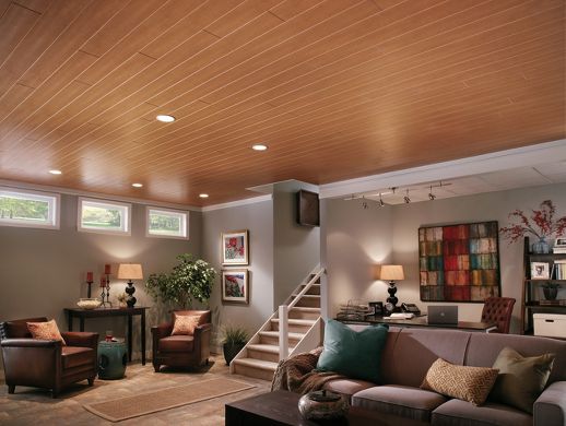 diy Design Fanatic: Dropped Ceiling For The Basement Storage Room