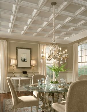 Formal Dining Room with Coffers
