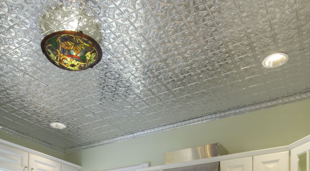 Armstrong Ceilings 48-in x 24-in Metallaire Small Floral Circle Lacquered Steel Metal/Tin Surface-Mount Panel Ceiling Tiles Armstrong Ceilings 48-in x 24-in Metallaire Small Floral Circle Lacquered Steel Metal/Tin Surface-Mount Panel Ceiling Tiles