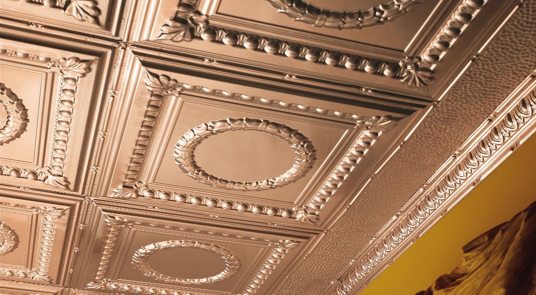Armstrong Ceilings 4-ft Brass Metal Crown Ceiling Grid Trim Armstrong Ceilings 4-ft Brass Metal Crown Ceiling Grid Trim
