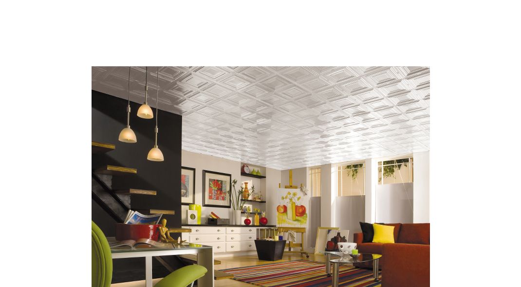Armstrong Ceilings 48-in x 24-in Metallaire Small Panels White Metal/Tin Surface-Mount Panel Ceiling Tiles