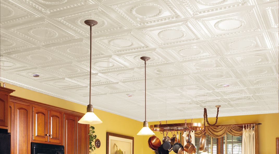 Armstrong Ceilings 48-in x 24-in Metallaire Wreath Lacquered Steel Metal/Tin Surface-Mount Panel Ceiling Tiles Armstrong Ceilings 48-in x 24-in Metallaire Wreath Lacquered Steel Metal/Tin Surface-Mount Panel Ceiling Tiles