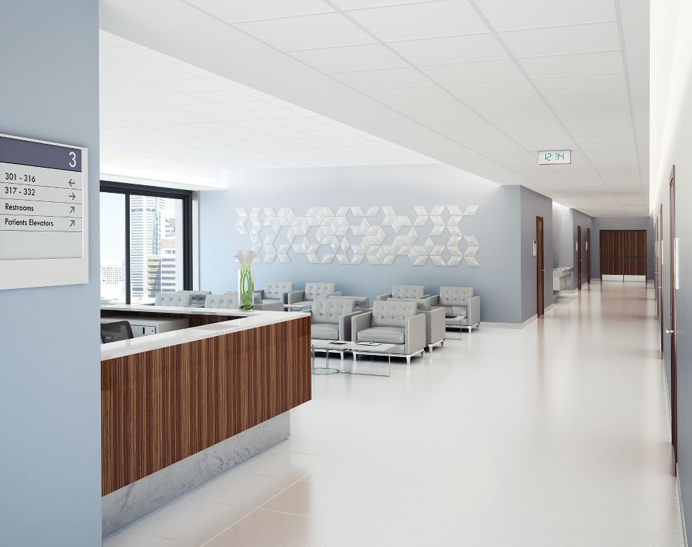 AXIOM Indirect Light Ledge Healthcare Rendering