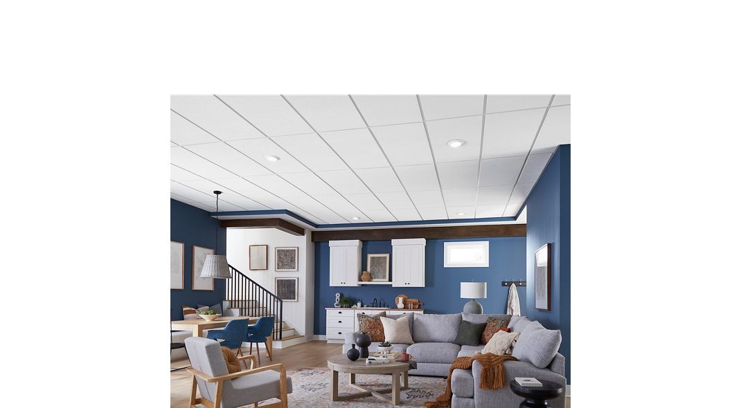 Armstrong Ceilings Classic Fine Textured White Mineral Fiber Drop Ceiling Tile Sample