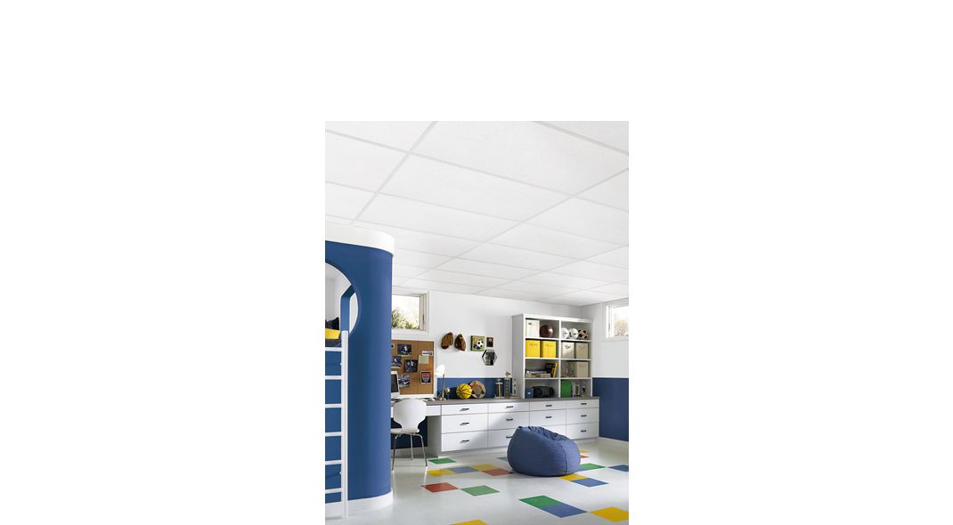 Armstrong Ceilings Espirit White Fiberglass Drop Ceiling Tile Sample