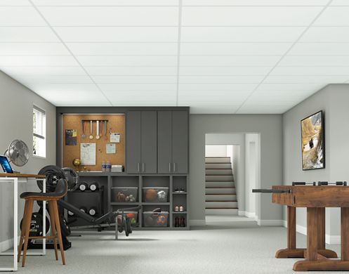 Armstrong Ceilings 48-in x 24-in Easy Elegance White Smooth 15/16-in Drop Panel Ceiling Tiles