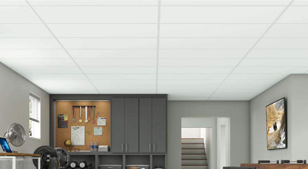 Armstrong Ceilings 48-in x 24-in Easy Elegance White Smooth 15/16-in Drop Panel Ceiling Tiles Armstrong Ceilings 48-in x 24-in Easy Elegance White Smooth 15/16-in Drop Panel Ceiling Tiles