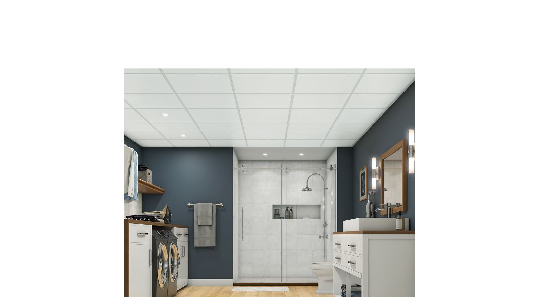 Armstrong Ceilings 48-in x 24-in Easy Elegance White Smooth 15/16-in Drop Panel Ceiling Tiles
