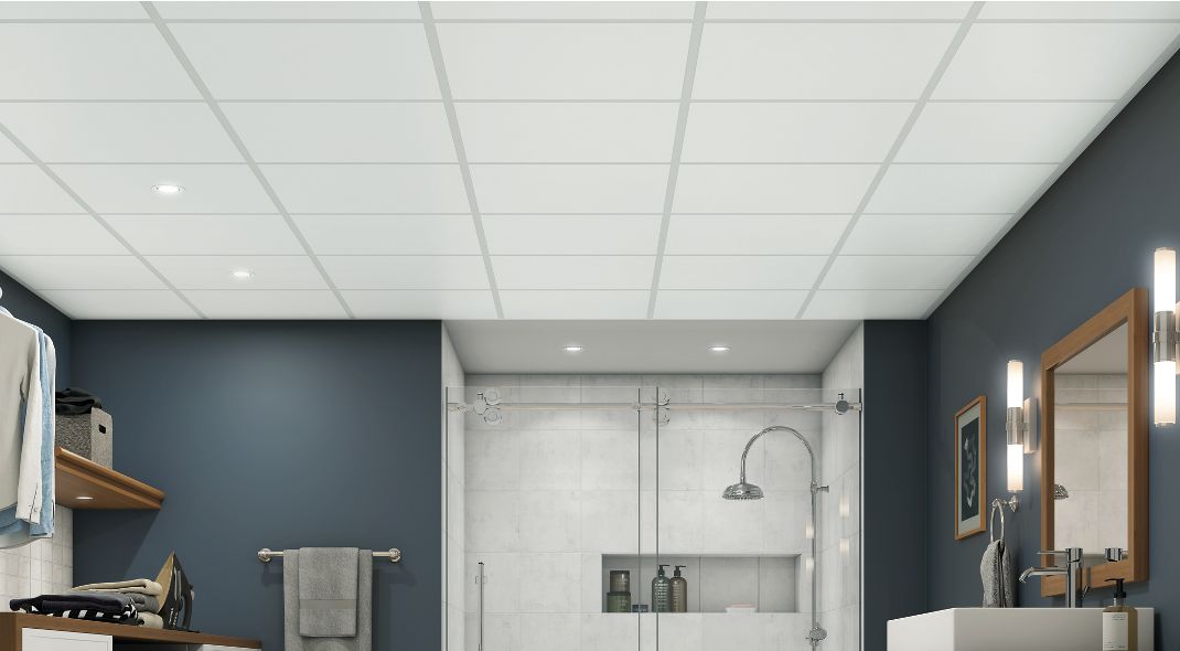 Armstrong Ceilings 48-in x 24-in Easy Elegance White Smooth 15/16-in Drop Panel Ceiling Tiles Armstrong Ceilings 48-in x 24-in Easy Elegance White Smooth 15/16-in Drop Panel Ceiling Tiles