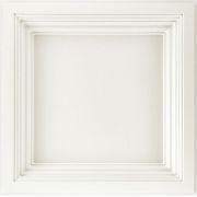 24" x 24" EASY ELEGANCE Artesonado profundo Blanco