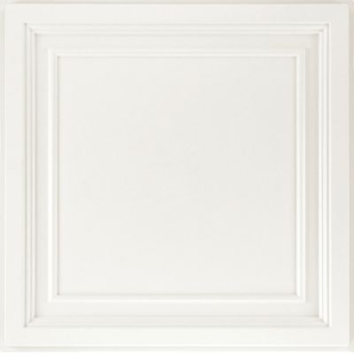 24" x 24" EASY ELEGANCE Artesonado superficial Blanco 1282BXA