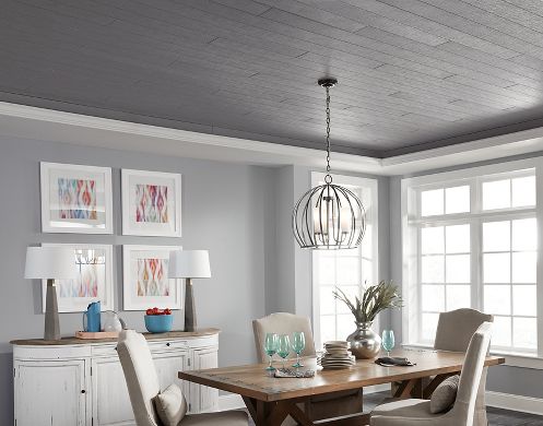 Grey wood 2024 ceiling light