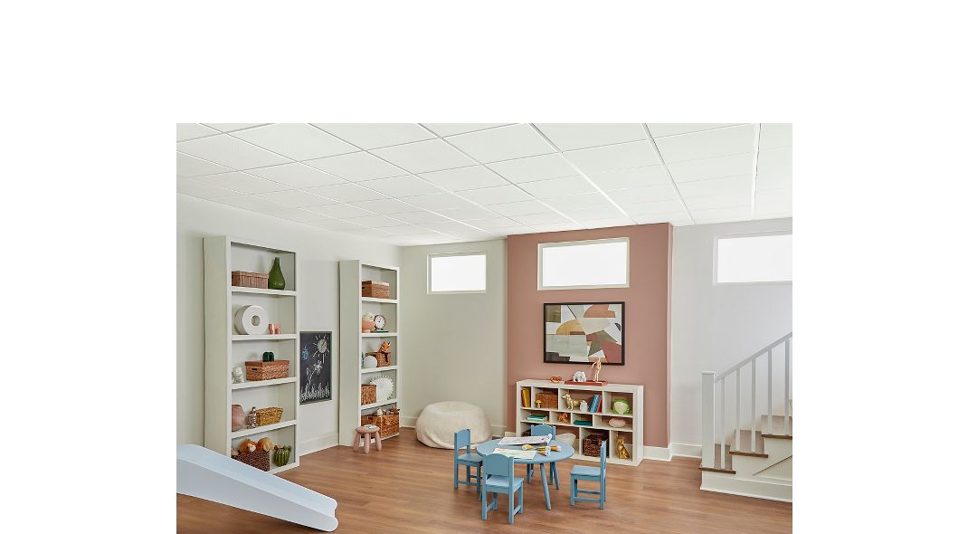 Armstrong Ceilings Oasis White Mineral Fiber Drop Ceiling Tile Sample
