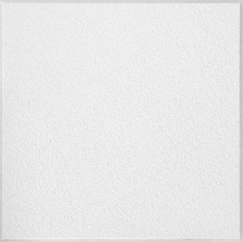 Armstrong Ceilings Classic Fine Textured White Mineral Fiber Drop Ceiling Tile Sample