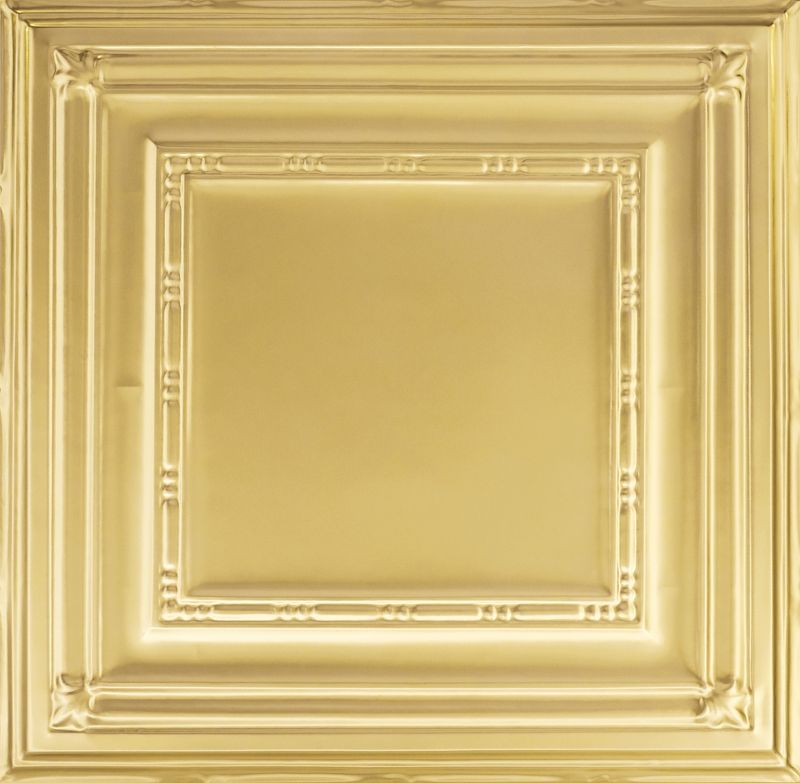Armstrong Ceilings Metallaire Floral Cornice 48-in Steel Gold Crown Trim at