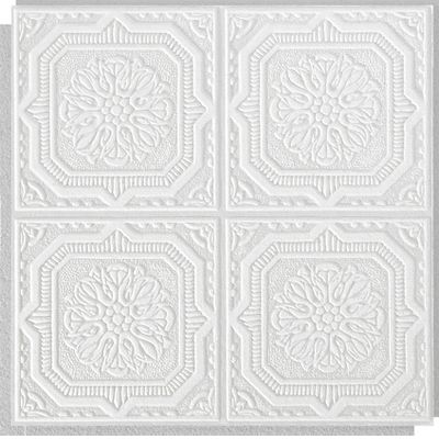 Armstrong Ceilings 12-in x 12-in TinLook Wellington 40-Pack White Metal/Tin Surface-Mount Acoustic Ceiling TIles Armstrong Ceilings 12-in x 12-in TinLook Wellington 40-Pack White Metal/Tin Surface-Mount Acoustic Ceiling TIles