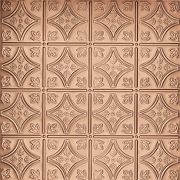 24" x 48" METALLAIRE Small Floral Circle Copper