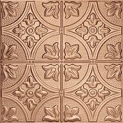 24" x 48" METALLAIRE Large Floral Circle Copper