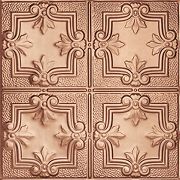 24" x 48" METALLAIRE Hammered Trefoil Copper