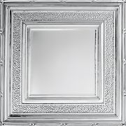 24" x 48" METALLAIRE Hammered Border Chrome