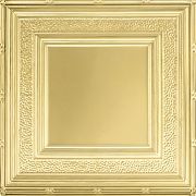 24" x 48" METALLAIRE Hammered Border Brass